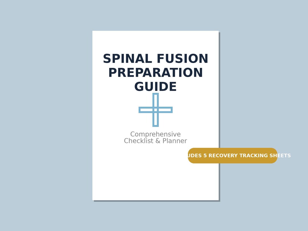 Post Spinal Surgery Checklist.pdf Spinal Fusion Planner, Back Surgery Recovery Checklist, Spine Surgery ...