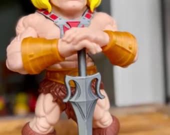 3D Printed He Man Master Of The Universe Statue 9 inch Tall