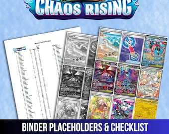 Pokemon Chaos Rising Binder Placeholders