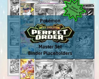 Pokemon Perfect Order Binder Placeholders