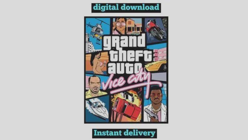Gta vice city poster - Etsy 日本