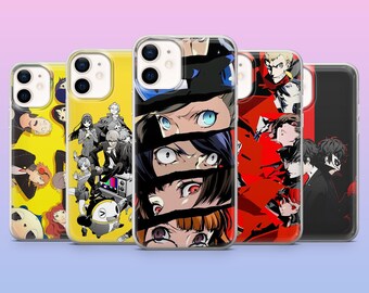 Persona 5 Phone Case Anime Phantom Cover for iPhone 17, 16, 15, 14, 13, 12, Samsung S25, S24, S23, S22, A16, A26, Pixel 10,9