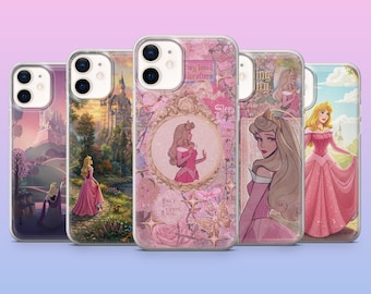 Princess Aurora Phone Case Sleeping Beauty Fairy Tale Cover for iPhone 17, 16, 15, 14, 13, 12, Samsung S25, S24, S23, S22,A16,A26,Pixel 10,9
