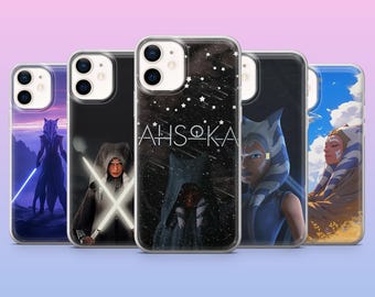 Ashoka Tano Phone Case Star Wars Warrior Cover for iPhone 17, 16, 15, 14, 13, 12, Samsung S25, S24, S23, S22, A16, A26, Pixel 10,9