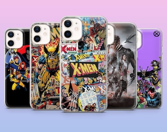 X Men Phone Case Wolverine Mutant Hero Cover for iPhone 17, 16, 15, 14, 13, 12, Samsung S25, S24, S23, S22, A16, A26, Pixel 10,9