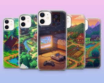 Stardew Valley Phone Case Pixel Farm Game  Cover for iPhone 17, 16, 15, 14, 13, 12, Samsung S25, S24, S23, S22, A16, A26, Pixel 10,9