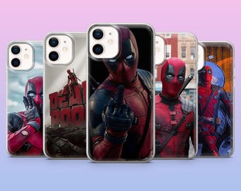 Deadpool Phone Case Antihero Comic Mercenary Cover for iPhone 17, 16, 15, 14, 13, 12, Samsung S25, S24, S23, S22, A16, A26, Pixel 10,9