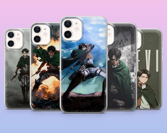 Levi Ackerman Phone Case Attack Titan Anime Cover for iPhone 17, 16, 15, 14, 13, 12, Samsung S25, S24, S23, S22, A16, A26, Pixel 10,9