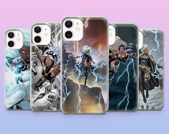 X Men Storm Phone Case Mutant Hero Cover for iPhone 17, 16, 15, 14, 13, 12, Samsung S25, S24, S23, S22, A16, A26, Pixel 10,9