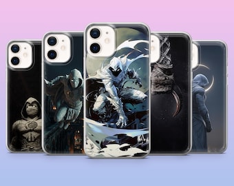Moon Knight Phone Case Marvel Hero Cover for iPhone 17, 16, 15, 14, 13, 12, Samsung S25, S24, S23, S22, A16, A26, Pixel 10,9