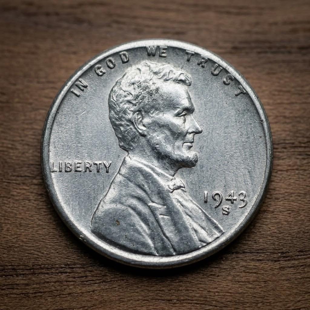 1943 steel penny - Etsy 日本