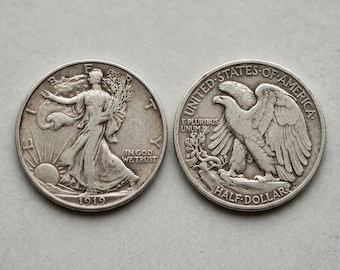 100年前の米国硬貨5枚セット - 廃盤硬貨コレクション - 銀貨10セント