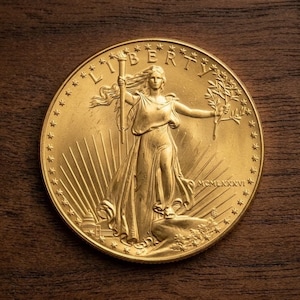 1986年 50ドル金貨 イーグル 初年度発行 – アメリカの収集用コイン、金メッキ