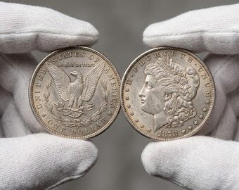 Dollar Morgan en argent 1878-CC | Pièce de collection vintage Carson City USA