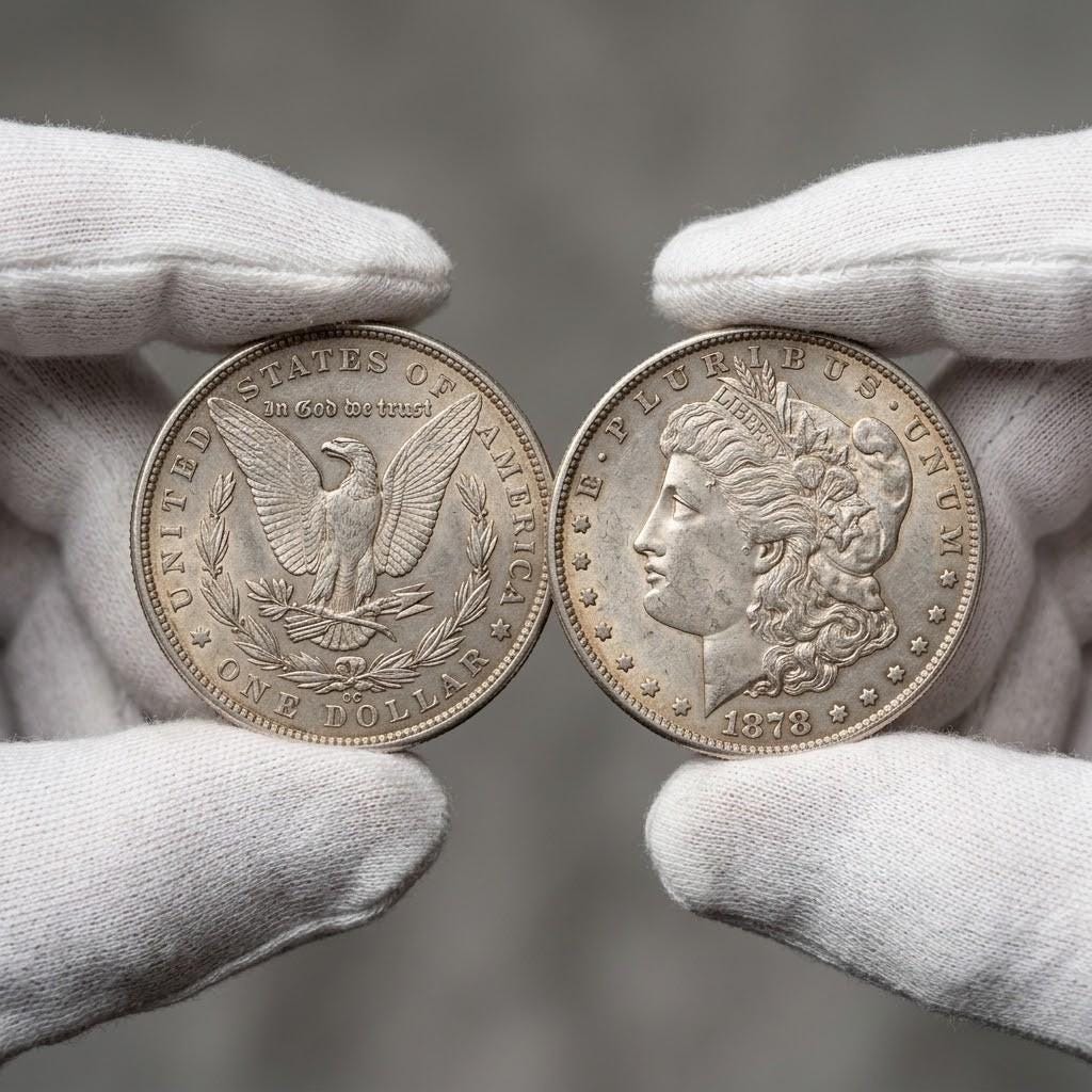1878 morgan dollar - Etsy 日本
