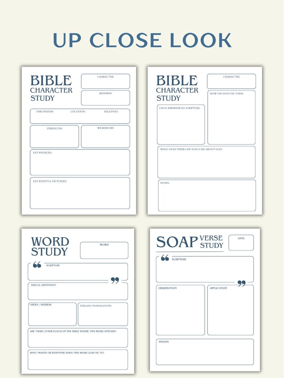 Daily Quiet Time Planner for Women, Modern Minimal Bible Study ...