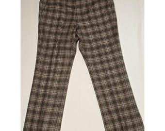 Corbin Herren 36x30 Vintage Wolle Anzug Hose Schottenkaro Jagd verwittert