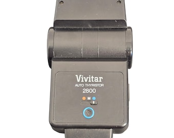 Vivitar Auto Thyristor 2800 Blitz Kipp Kopf Schuhhalterung Vintage Kamera