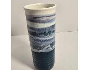 Signierte Robinson Studio Keramik Vase: American Zeitgenössisch Spät 1990er Jahre Schichtglasur