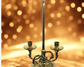 Baldwin Solid Brass Adjustable Candelabra | Federal Style Colonial Home Decor