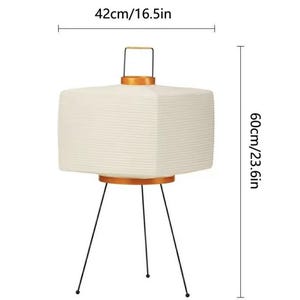 Japanese Akari-Inspired Wabi Sabi Lamp – Sculptural Rice Paper Light for Minimalist Interiors image 3