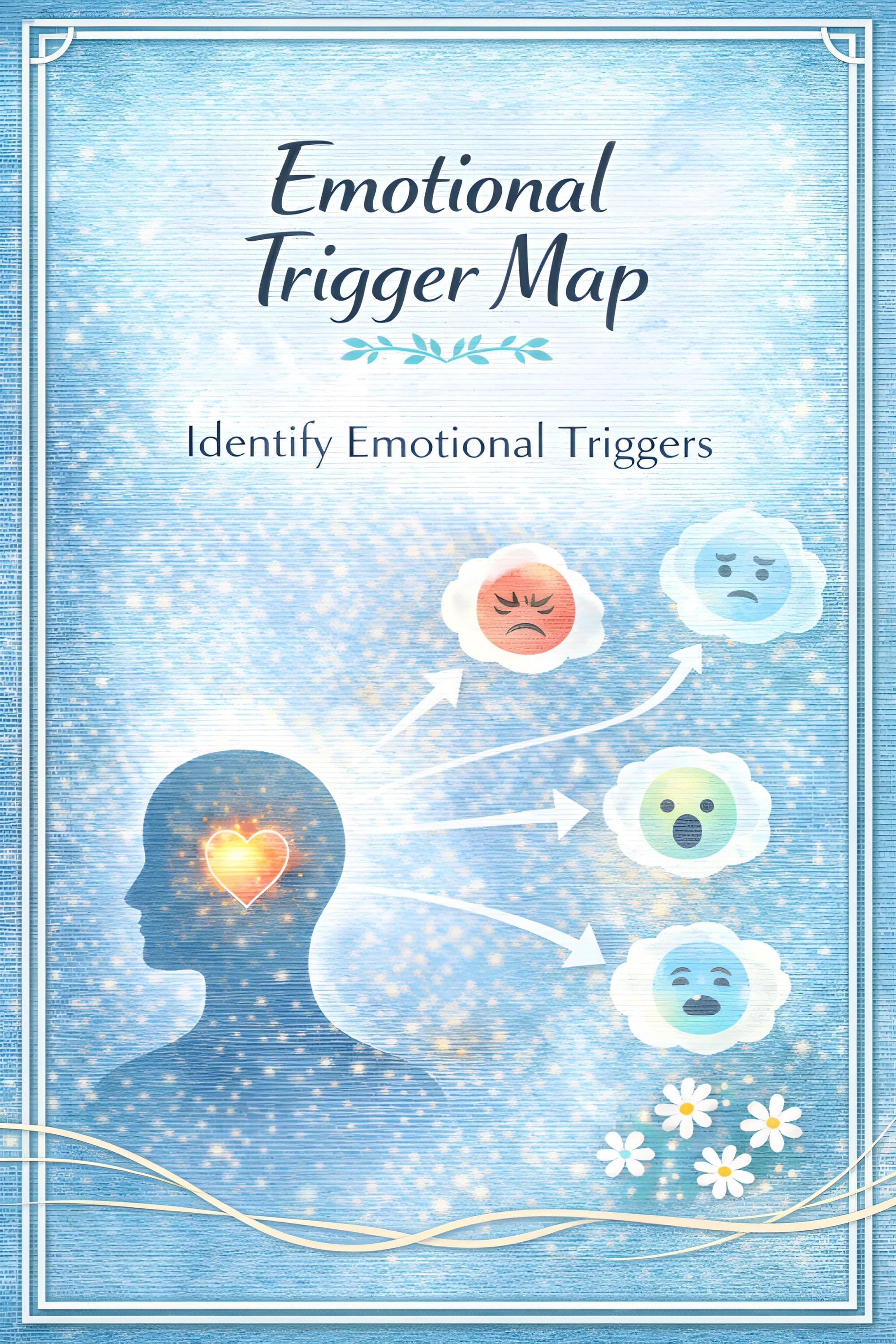 Emotional Trigger Map for Self Awareness | Trauma-informed Therapy ...