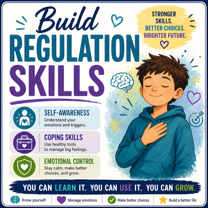 ADHD Emotional Dysregulation Workbook Regulation Skills Coping ...