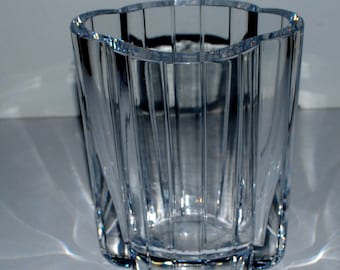 Orrefors by Gunnar Cyren glass vase vintage  glass vase Swedish glass