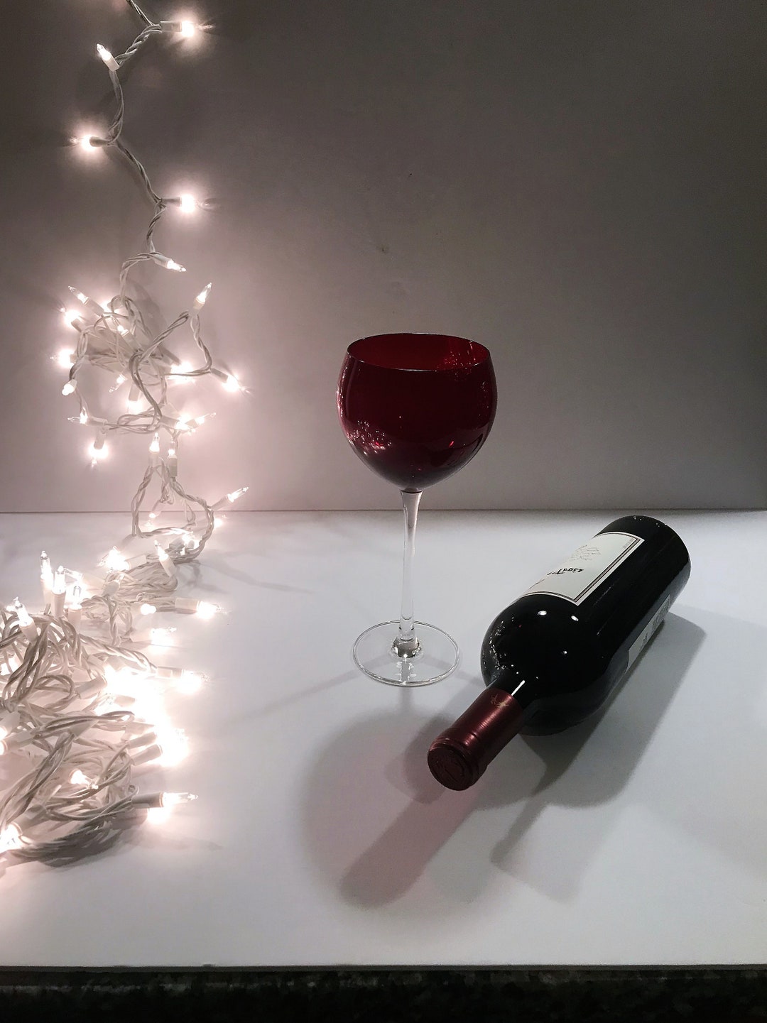 Vintage Lenox Red Balloon Wine Glass Holiday Gems Collection Vintage ...