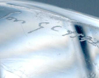 Orrefors by Gunnar Cyren glass vase vintage  glass vase Swedish glass