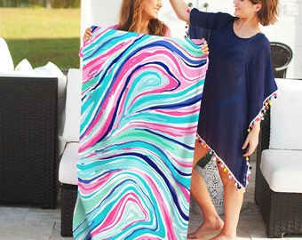 marble effect towels