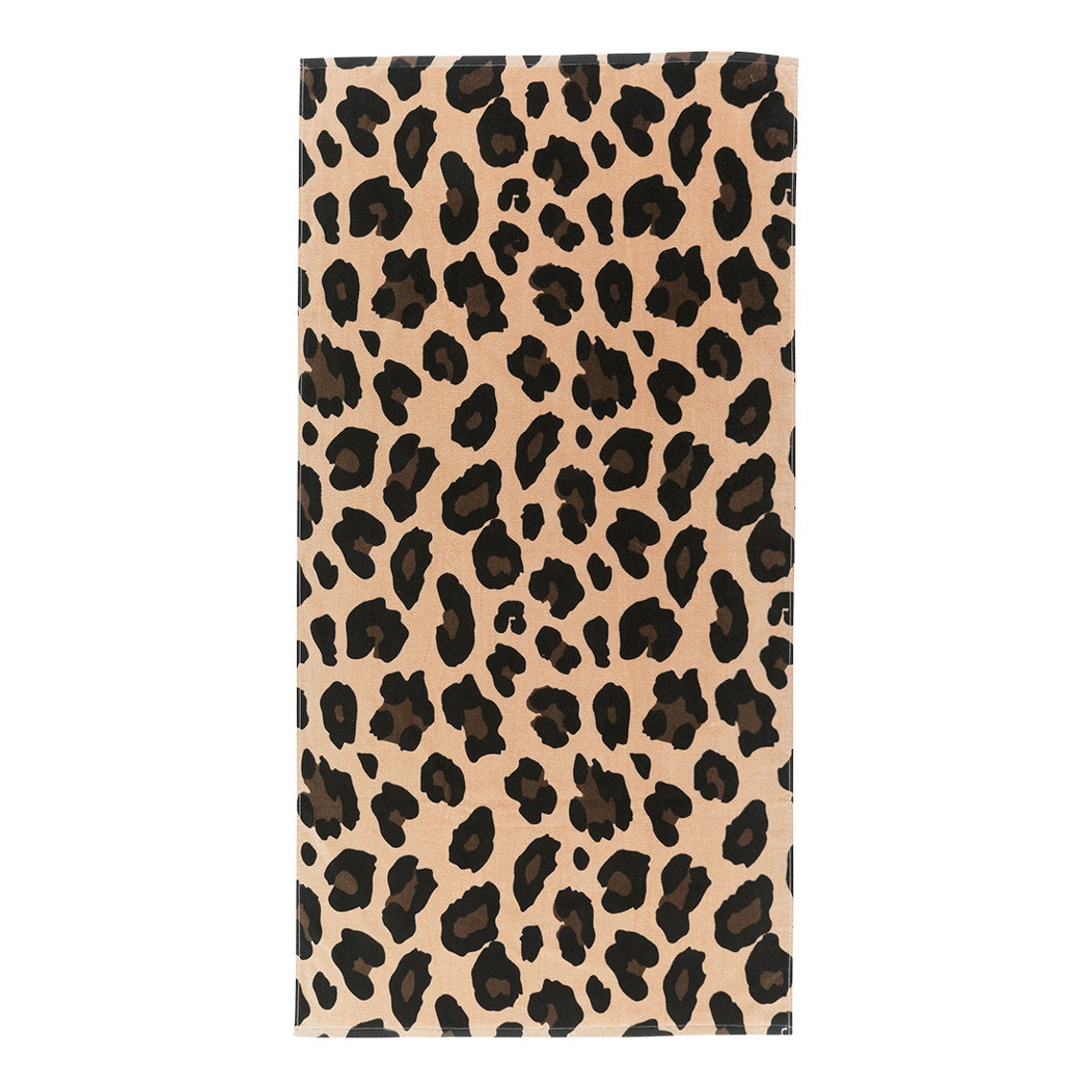 Leopard Print Beach Towel Personalized Etsy