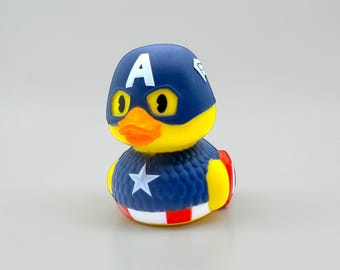 Canard en caoutchouc Captain America, cadeau canard super-héros Marvel