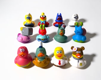 SpongeBob Schwammkopf Gummi Enten, Bikini Bottom Charakter Duck Spielzeug Kollektion