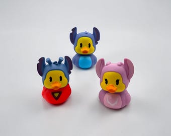 Stitch Inspiriert Gummi Enten | Stitch, Engel, Alien Sammlerspielzeug