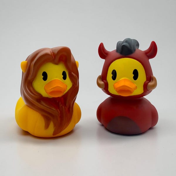 Lion King Inspired, Simba, Pumbaa Rubber Ducks