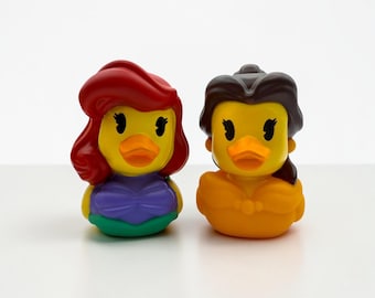 Meerjungfrau Prinzessin Quietscheentchen | Animierte Figur inspirierte Ente Set | Badespielzeug