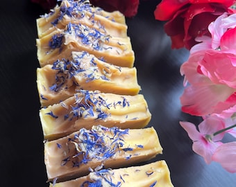 Handmade Beetroot Orange Peel Exfoliating Soap, Shea Butter Nourishing body Bar, soap bars