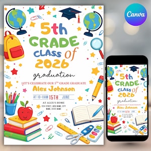 5th grade graduation cards Amazon.com : Aisosiks Pop Up Graduation Card for 5TH Grade Graduation  Decorations 2026, 5TH Grade Handmade 3D Greeting Gift Card with Envelope :  Office Products main image 1