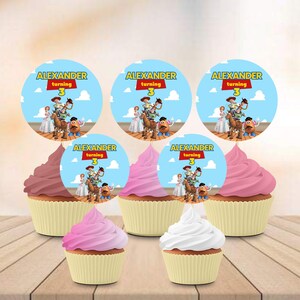 Toy Story Birthday Party Favor Custom Text Canva Template Invitation Chip Bag Popcorn Box Paper Banner Download Digital File 1 2 3 Boy Girl