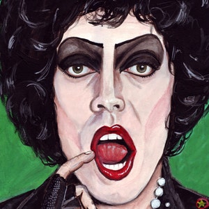 Frank n Furter print of original watercolor painting  Rocky Horror
