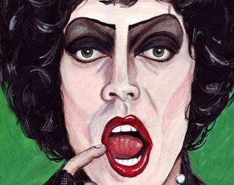 Frank n Furter print of original watercolor painting  Rocky Horror