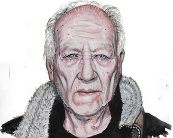 Werner Herzog print of original painting