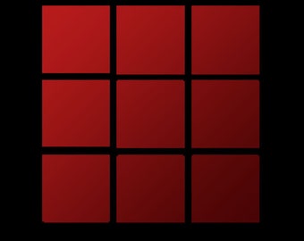 Iron-on 9 save squares, red, based on save squares in Silent Hill 2