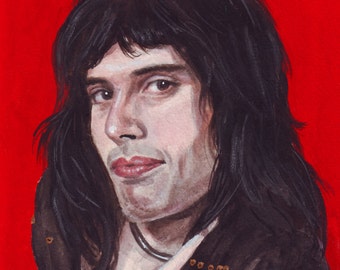 Freddie Mercury Queen print of original painting