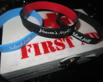 2 Heaven's Night silicone wristbands + sticker Silent Hill inspired