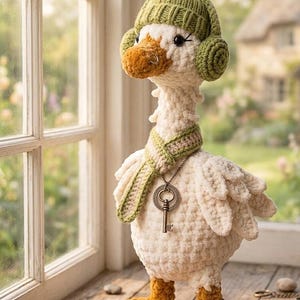 Little Cottage Goose with and Cape Bonnet Crochet Pattern Bundle | Mother Goose Amigurumi PDF | ENGLISH ONLY