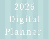 2026 iPad Planner, 2026 Digital Planner, GoodNotes Planner, Daily Weekly Monthly, Fitness Meal Habit Tracker, Dated Digital Planner
