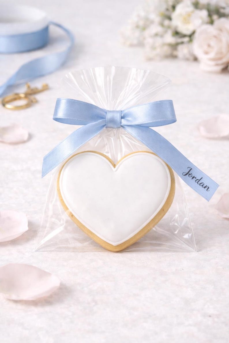 Personalised Satin Ribbon Guest Names | 25mm Wedding Favour Table Decor ...