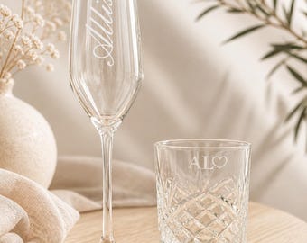 Vaso personalizado / Regalo para propuesta de boda / Copa de champán / Vaso